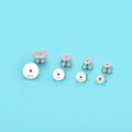 4.5mm 5mm 6mm 8mm 925 Sterling Silver Flat Ear Backs Earring DIY Accessories Anti-Loss Gold Plated Ear Clips Ear Nuts Ear Stops