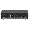 4-Channel Microphone Mixer Support Stereo Output Mini Audio Mixer with Reverb Treble and Bass Adjustment
