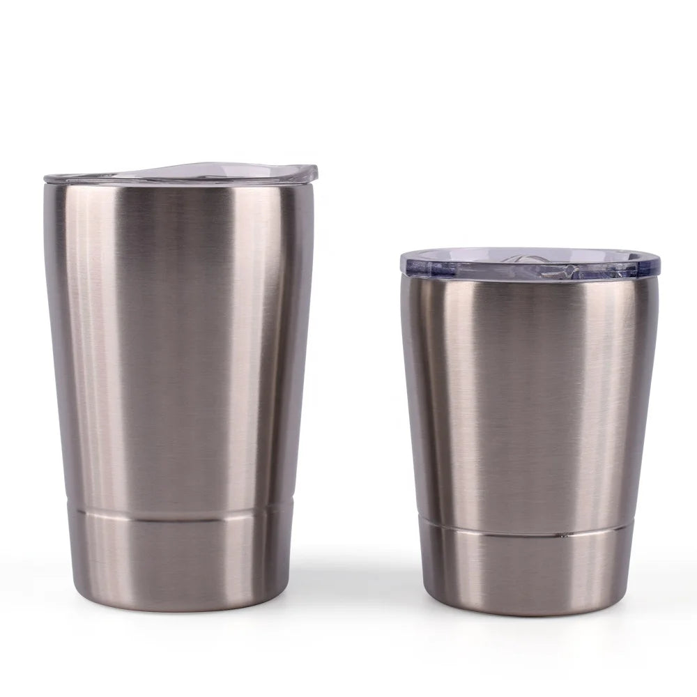 8oz 12oz Kids Bottle Tumblers Stainless Steel Double Wall Insulated Kids Cup with Straw