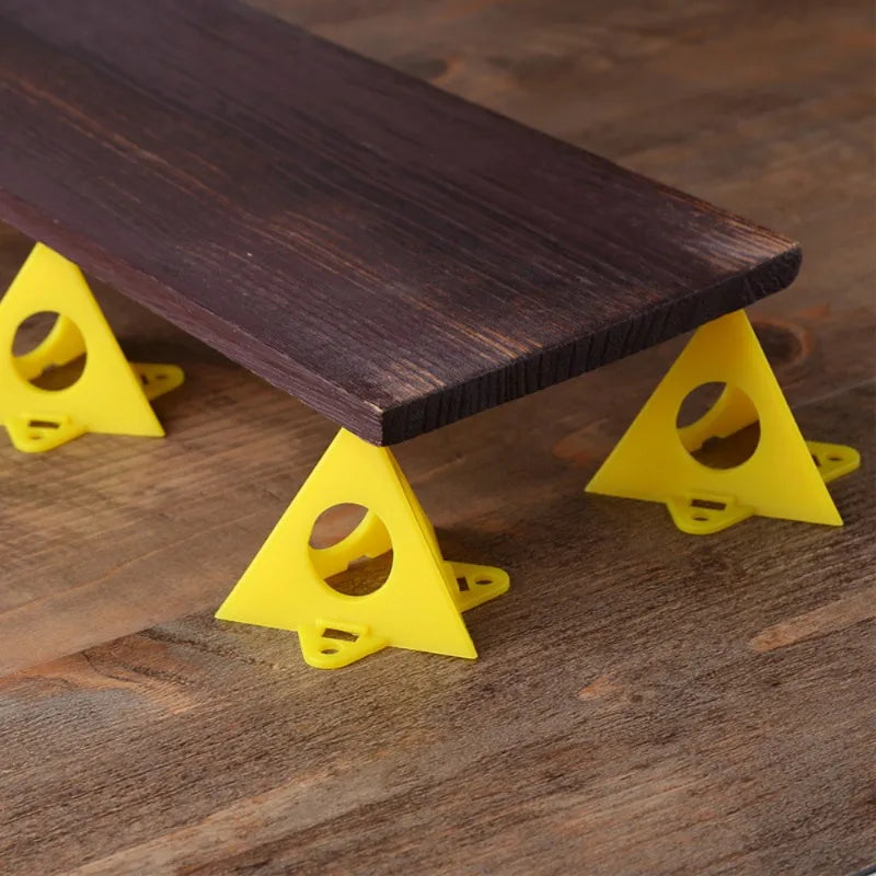 10pcs DIY Pyramid Stands Set Customized OEM/ODM Woodworking Carpenter Accessories Paint Triangle Pads Feet