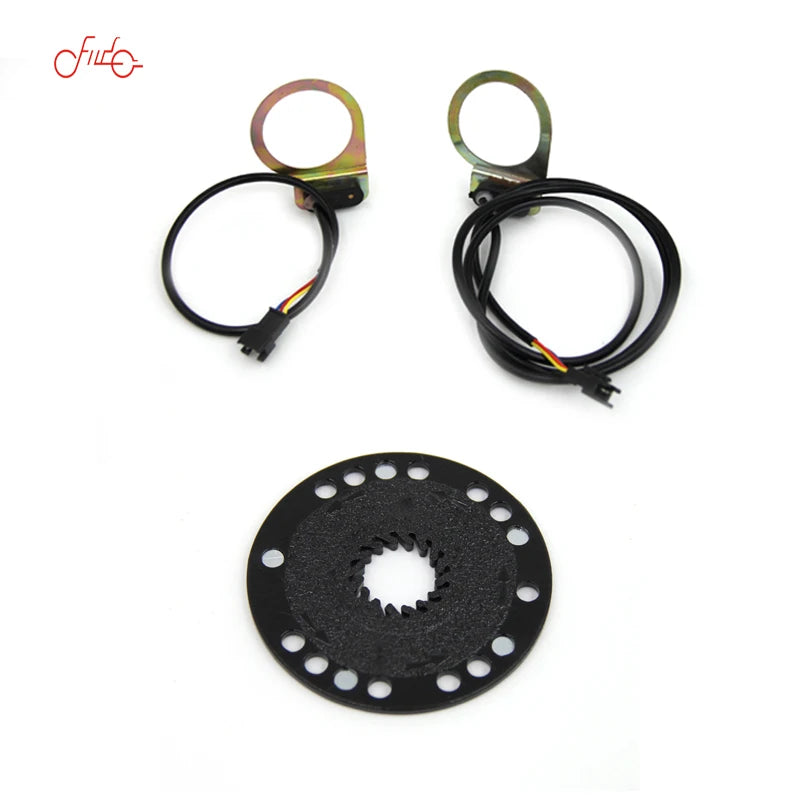 Electric Bicycle Pedal 12 Magnets E-bike PAS System Assistant Sensor Speed Sensor Black Color for Replacement/Repair Crank Mount