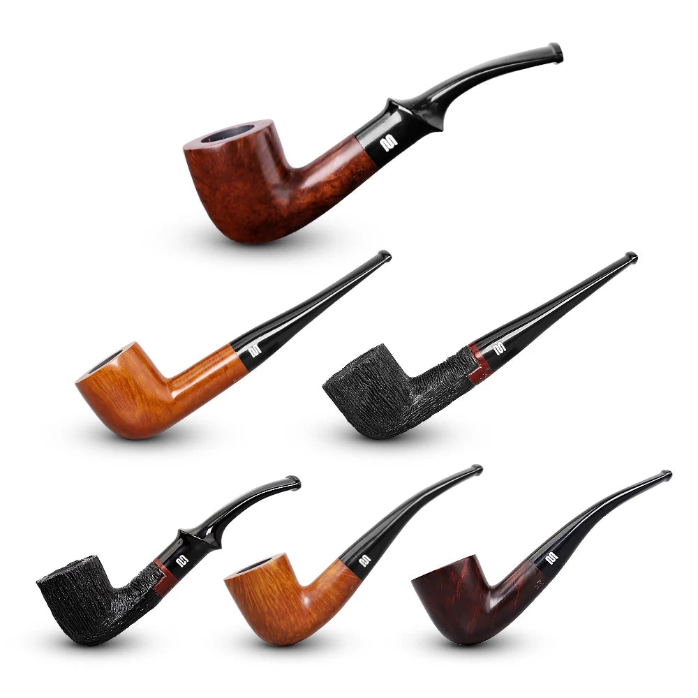 Mini Cute Size Classical Design Low Price Briar Wooden Smoking Pipe with Acrylic Mouthpiece