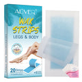 ALIVER Hair Removal Wax Strip Papercustom Printed Cold Portable Natural Private Label Wholesale Hair Removal Body Wax Strip