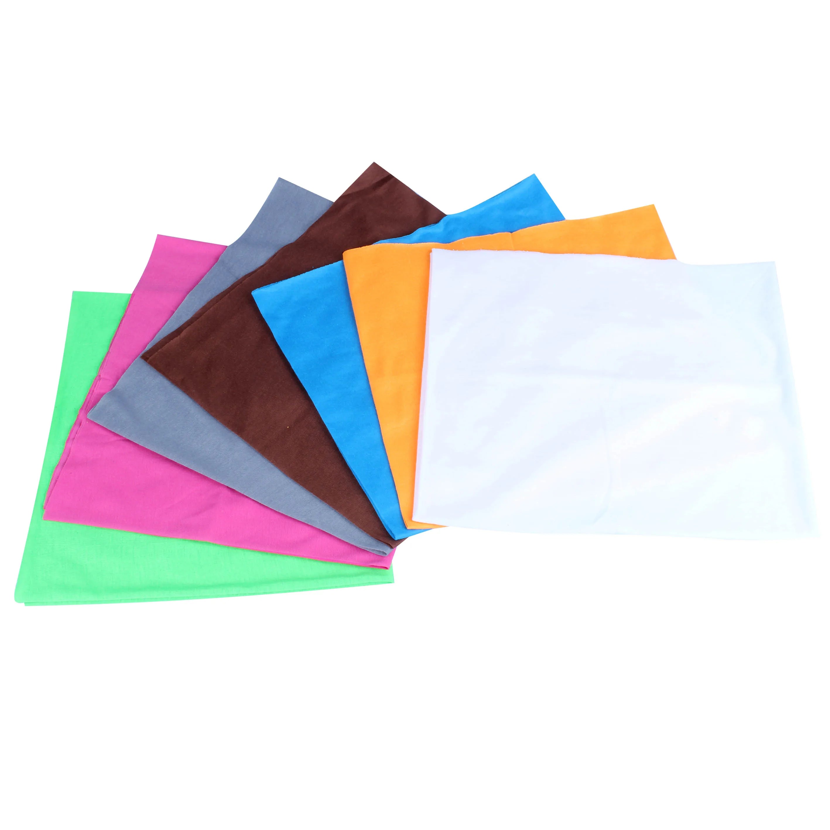 Multifunctional Plain Bandana Headband Solid Color Red  Green White Blank White Bandana