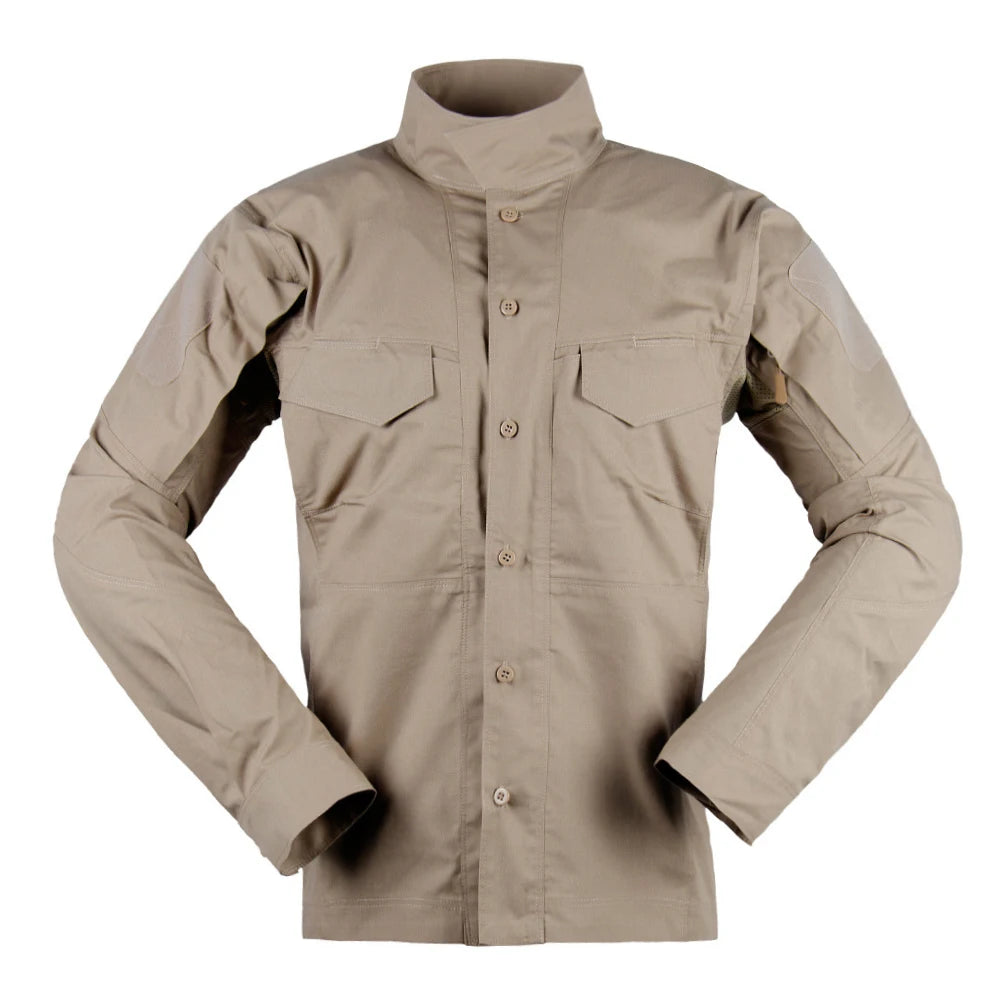 China Cema Custom Outdoor Tactical Activities Blitz Shirt Camouflage Khaki Clothing Tactic Shirt