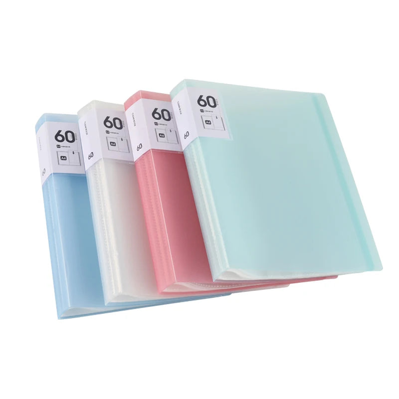 New Product A4 Size Diamond Painting Finished Product Storage Folder Information Book Transparent Vertical Insert Pocket Folder
