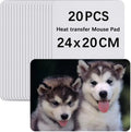 MP-010 20*24*0.2CM Sublimation Blank Rectangle Shape Mouse Pads Heat Transfer Mouse Mats Square Mouse Mats