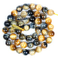 Natural Stone Beads Dream Tiger Eye Stone Round Loose Beads for Jewelry Making Needlework Bracelet MegaBDM