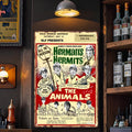 Vintage Metal Tin Movie Sign Plaque UV Printed 4 Color Wall Decor for Home Theater Cinema Bar Customizable Design