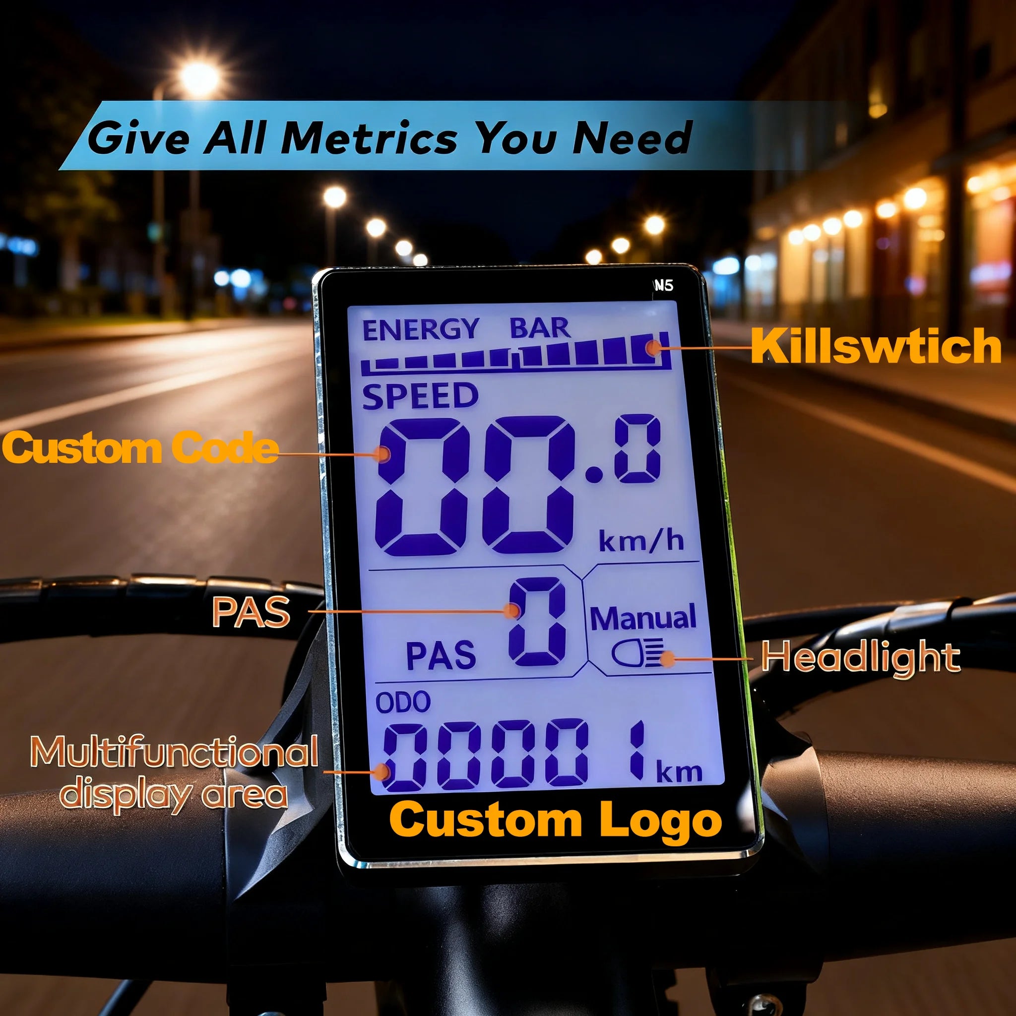 Bicycle Speedometer Bike Computer LCD Display Electronic Cycling Odometer Meter Rainproof MPH Speed Sensor for Indoor Outdoor