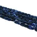 Wholesale 10*5mm Faceted Blue Sodalite Flat Square Beads Natural Gemstones for DIY Jewelry Making