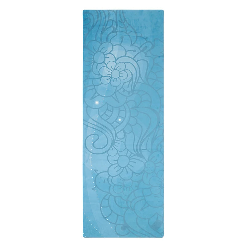 Upgraded Suede Natural Rubber Yoga Mat Eco-Friendly and Skin Friendly Foldable Portable Non-Slip Exercise Mat