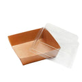 Wholesale Transparent Food-grade Kraft Paper Cardboard Cupcake Box with PVC Cover for Bread Pastry Cookies Egg Yolk