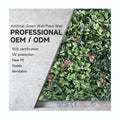 Trendy Outdoor Artificial Grass Wall Panel with Eco-Friendly UV Resistant Shrubs for Decoration