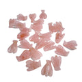 DIY Wholesale Natural Colorful Mineral Rose Quartz Crystal Carved Angel for Gift Crafts