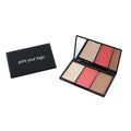 Hot Selling No Logo Private Label 3 Colors Face Makeup  Kit With High Pigments Shimmer Highlighter Powder and Contour Powder