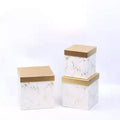 New Type 2023 Heart-shaped High-end Recyclable Kraft Paper Three-piece Gift Box with Gold Foil Embossing and Glossy Finish