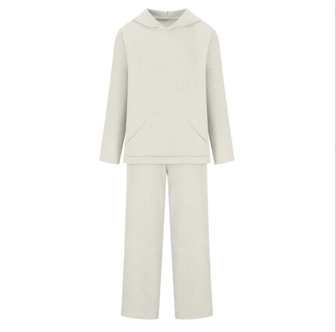 2024 Hot Selling European and American Autumn/Winter Women's New Fashion Sports Sweater Set