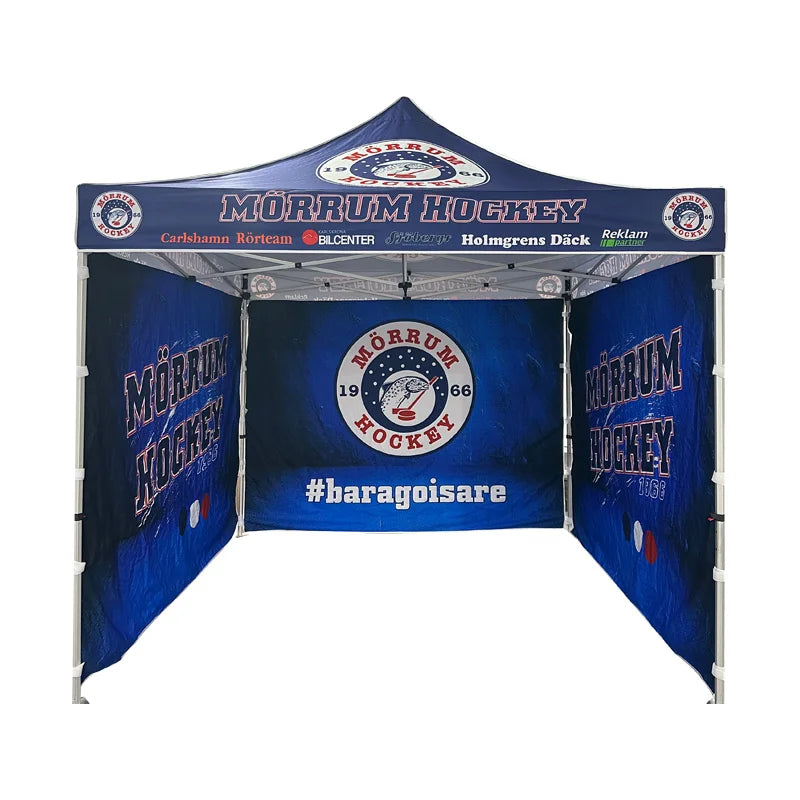 Outdoor 10x 10 Foodgrde Canopy Tent Custom Made Printed Folding Event 3x3 Trade Show Tents with Side Cover Transparent