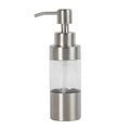 Wholesale Clear Acrylic Foam Soap Dispenser with Stainless Steel Hand Soap Pump Refillable Liquid Soap Dispenser for Hotel Use