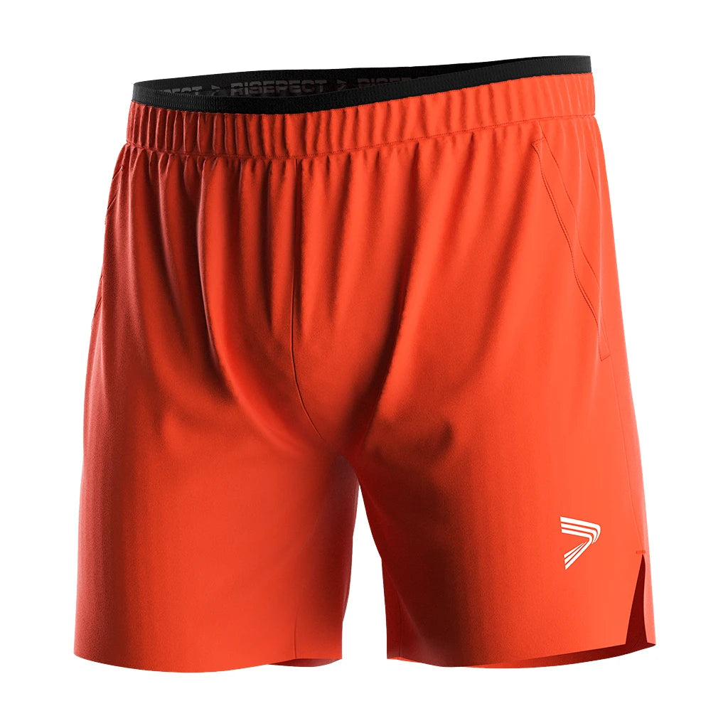 Premium Men's Workout Shorts Featuring Heat Glued Edge Bonding Sweat Wicking Comfort Stretch Waistband Ideal for Gym and Running