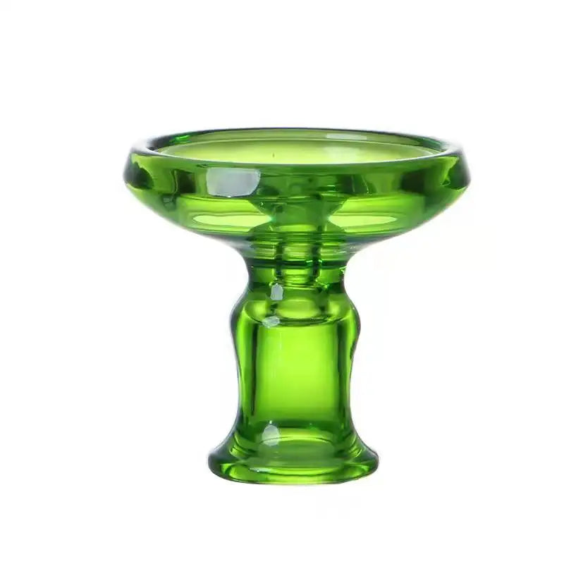 Wholesale Green Color Reusable Hookah Accessories Male Hookah Bowl Glass Hookah Bowl Head Shisha Accessory