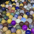Wholesale Bulk Natural Gemstone Sphere Various Healing Crystals Sphere 15mm Quartz Ball for Gift