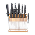14 Pcs Stainless Steel Kitchen Knife Sets Double Bolster with ABS+Double Bolster Handle and Acrylic Stand