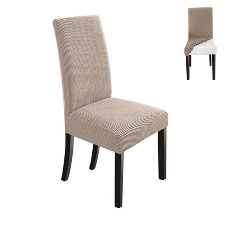 Healthy Eco-friendly Anti-Bedbug Dining Chair Covers Stretch Spandex/Polyester Material Customizable Color Set 4 for Dining Room