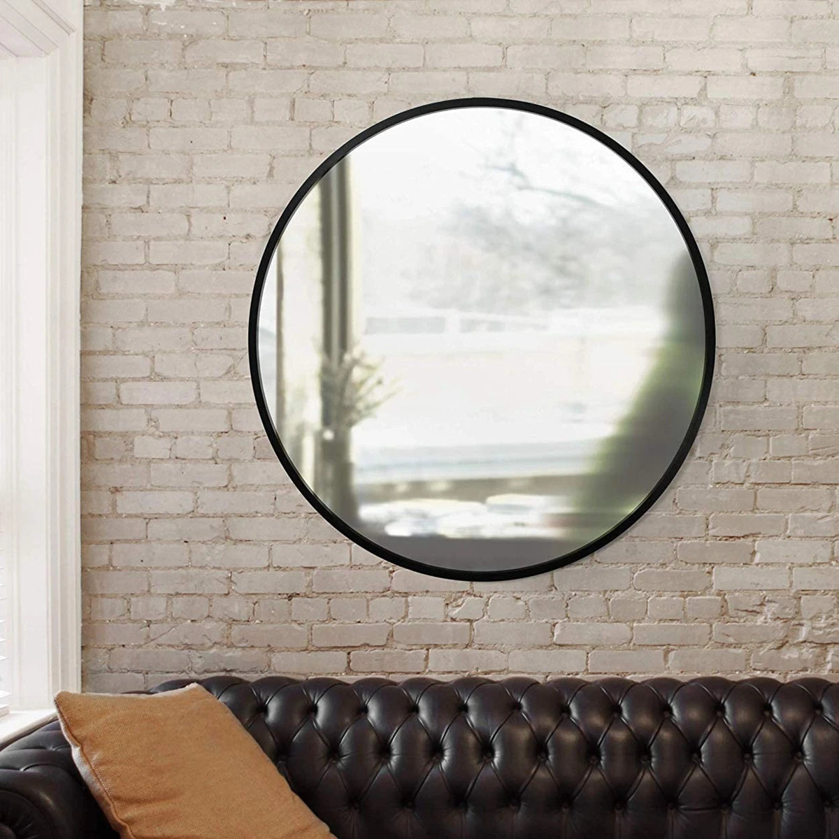 WINER M&G 50-80MM Clearest Silver MirrorRound Metal Frame Mirror