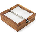 Desktop Wood Tissue Box Restaurant Cafe Home Decor Table Decoration Rustic Napkin Holder