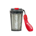 Drink Cup Custom New Style Fashion Travel Cola Bpa Free Transparent 390ml Plastic Water Cups With Lids and Rope