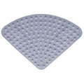 Durable Triangle Sector Bath Mat Anti-Slip & Machine Washable Shower Floor Mat Slip Resistant Safe Mat for Bathtub Bathroom