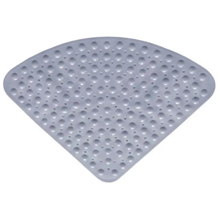 Durable Triangle Sector Bath Mat Anti-Slip & Machine Washable Shower Floor Mat Slip Resistant Safe Mat for Bathtub Bathroom