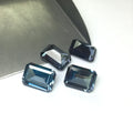 Starsgem Synthetic Loose Gemstone 45# Color Change Emerald Cut Corundum Stone Price