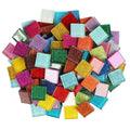 2cm Mixed Square Glitter Mosaic Loose DIY Hobbies DIY Mosaic Art Material Supplier Glass 2 cm
