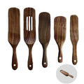 Teak Wood Spatula Set  with Wall Bracket for Kitchen Spatula Utensil Set  ACACIA Kitchen Set
