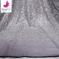 H2482-4 Hot Sell Fashion Bridal Beaded Fabric Sequins Lace Fabrics Embroidery Wedding Heavy Beaded Lace