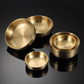 304 Stainless Steel Gold Small Serving Dessert Bowls for Rice Snacks Candy Ice Cream Bowl Party Pasta Serving Bowl