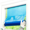 Hot Sale Transparent Blue Window Protective Film LLDPE PE Soft Scratch Proof Glass Protection Blow Molding Process MegaBDM