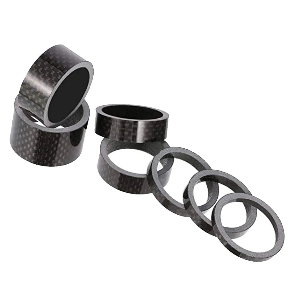 Carbon Fiber Bicycle Front Fork Washer Road Bike MTB Bicycle Stem Washers Aluminum Alloy Headset Spacer