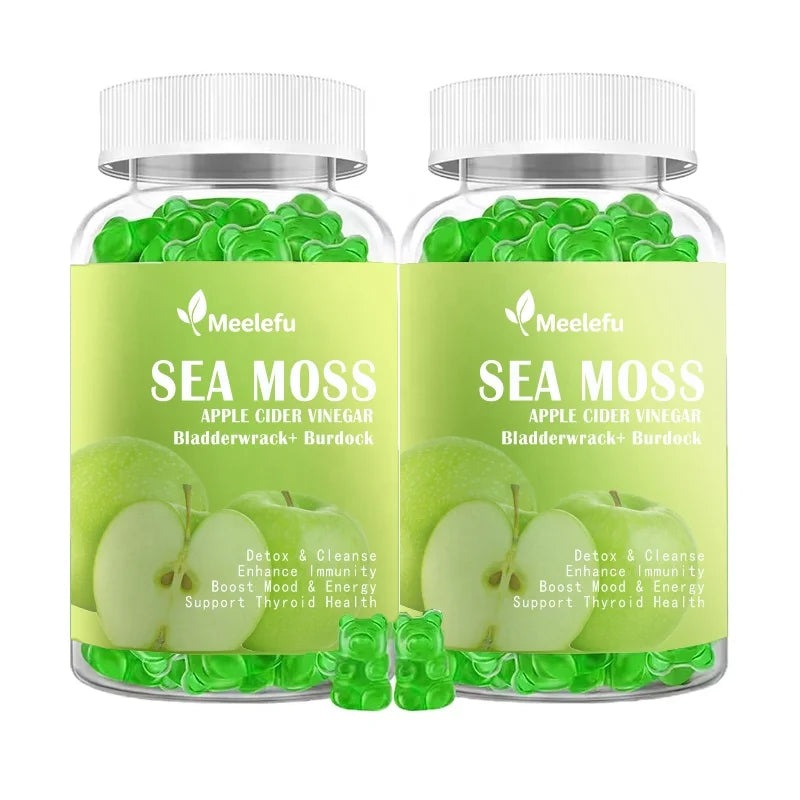 Low MOQ Customize Sea Moss Gummies Bears 100% Natural for Immune System Sugar Free