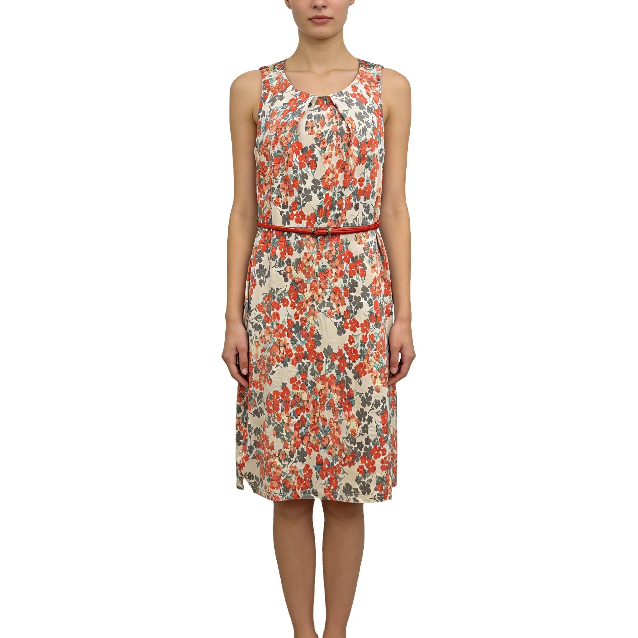 New Style Custom Women Casual Sleeveless Dress 2025 Elegant Floral Print  Quality Ladies Dress
