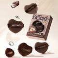 GECOMO Nut Small Makeup Sponge Puff Wet Dry Dual-Use Skin Flocking Wearing Makeup Without Eating Powder Foundation Puff