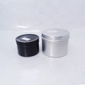 Small Round Aluminum Jars with Screw Lid Metal Cans for Candle Spices Tea Salves Cosmetics Slime Storage or Display