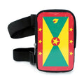2024 New Arrivals PU Leather Grenada Flag Leg Bag for Carnival Waterproof Belt Bag Thigh Bags