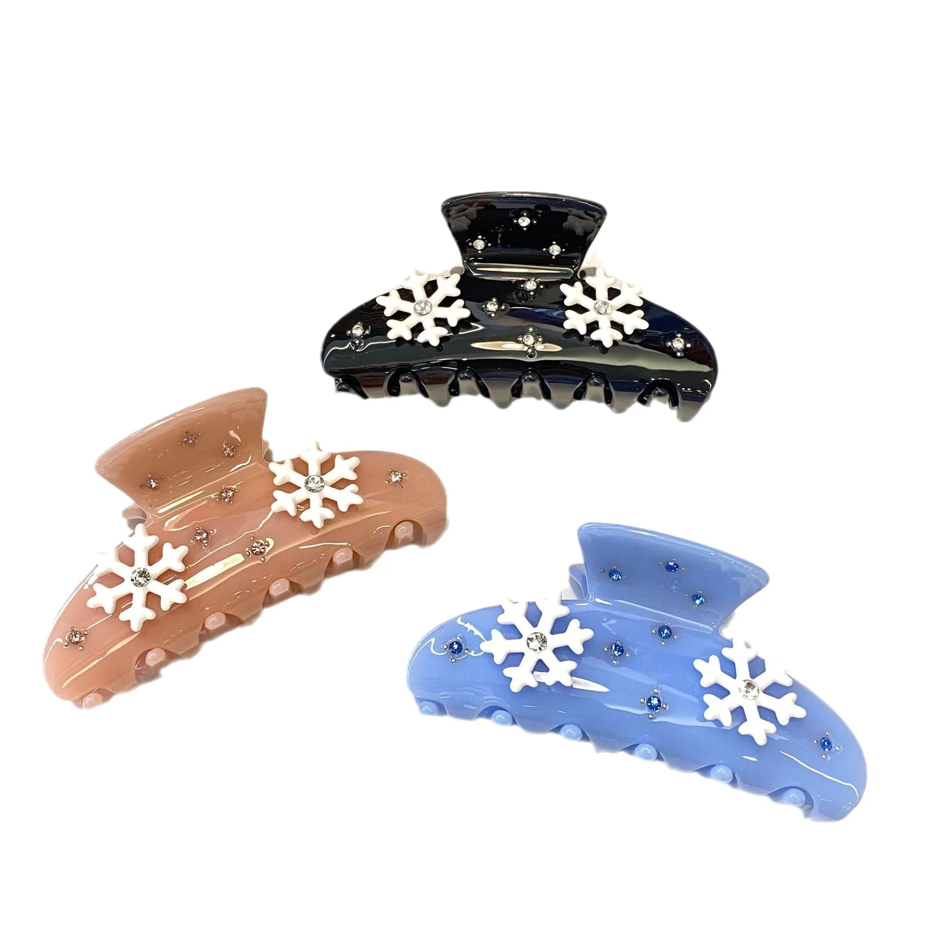 New Acetic Acid Grab Snow Point Diamond pink Simple Hair Clip Sweet Heavy Girl Hair Grab Back Head Clip Hair Accessories