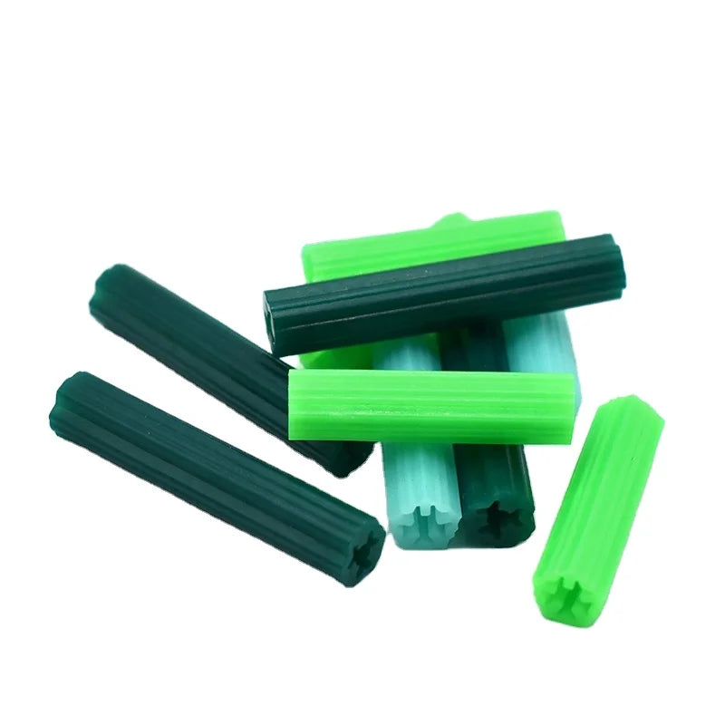 Elehk Wall Plug Plastic Anchor Green Nylon Pe Material Expansion Plugs Plastic Green Wall Plug Anchor