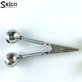 Selco Wholesale Custom Copper 18mm Durable Fishing Bite Alarms with White Nickel & Green Clips Fishing Rod Bells