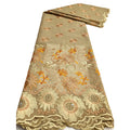 NI.AI Elegant FLoral Lace Fabric Swiss Voile Lace Fabric Cotton Lace Fabric Embroidery With Stones